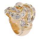 9ct Yellow Gold Cubic Zirconia Knot Ring
