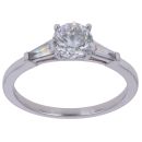 Platinum 1.00ct Diamond Solitaire Ring