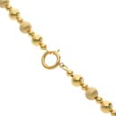 14ct Yellow Gold Graduated Bead Fancy Chain 20"