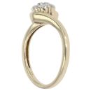 9ct Yellow Gold 0.25ct Brilliant Cut Diamond Cluster Ring