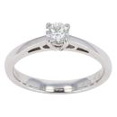 18ct White Gold 0.33cts Diamond Solitaire Ring