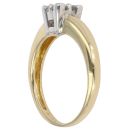 18ct Yellow Gold 0.33ct Brilliant Cut Diamond Cluster Ring