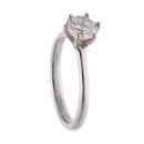 18ct White Gold Diamond Solitaire Ring