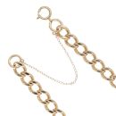 9ct Yellow Gold Curb ID Bracelet 8"