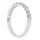 9ct White Gold 0.35ct Brilliant Cut Diamond Half Eternity Ring