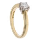 18ct Yellow Gold 0.40ct Princess Cut Diamond Solitaire Ring