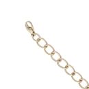 9ct Yellow Gold Plain ID Bracelet 8"