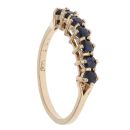 9ct Yellow Gold Sapphire Eternity Ring