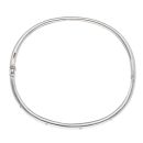 18ct White Gold 0.10ct Diamond Hinged Bangle