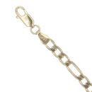 9ct Yellow Gold Figaro Bracelet 7"