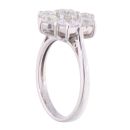 18ct White Gold 2.35ct Diamond Cluster Ring