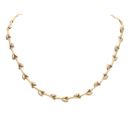 9ct Yellow and White Gold Fancy Chain 16"