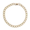 9ct Yellow Gold Curb Bracelet 9"