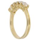 18ct Yellow Gold 0.80ct Brilliant Cut Diamond Five Stone Ring