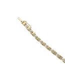 14ct Yellow And White Gold 0.20ct Diamond Bracelet 7"