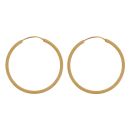 22ct Yellow Gold Dot Grain Hoop Earrings