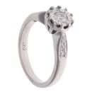 18ct White Gold 0.20ct Brilliant Cut Diamond Solitaire Ring