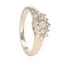 9ct Yellow Gold 0.50ct Diamond Cluster Ring by Anya Belle