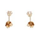 9ct Yellow Gold 3mm Cubic Zirconia Stud Earrings