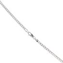 9ct White Gold Curb Chain 16"