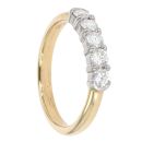 18ct Yellow Gold 5 Stone 0.50ct Diamond Ring