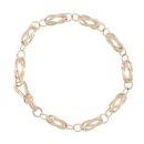 9ct Yellow Gold Twist Fancy Bracelet 8"