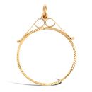 9ct Yellow Gold Half Sovereign Pendant Mount