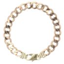 9ct Yellow Gold Curb Bracelet 8"