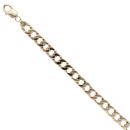 9ct Yellow Gold Curb Bracelet 10"