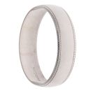 9ct White Gold Milligrain 4.9mm Wedding Band