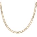 9ct Yellow Gold Double Curb Chain 18"