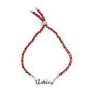 Sterling Silver Children's Personalised Adjustable Cord Bracelet