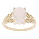 9ct Yellow Gold Moonstone Solitaire Ring