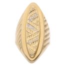 14ct Yellow And White Gold Textured Fancy Ring