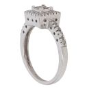 9ct White Gold 0.35ct Diamond Cluster Ring