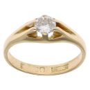 18ct Yellow Gold 0.50ct Diamond Signet Ring