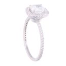 18ct White Gold 1.25ct Cushion Cut Diamond Solitaire Ring