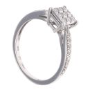 9ct White Gold 0.20ct Diamond Cluster Ring