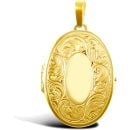 9ct Yellow Gold Oval Locket