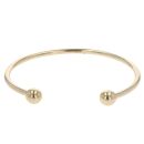 9ct Yellow Gold Plain Torque Bangle