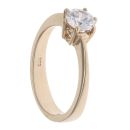 9ct Yellow Gold Cubic Zirconia Single Stone Ring