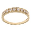 18ct Yellow Gold 0.30ct Brilliant Cut Diamond Half Eternity Ring