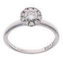 18ct White Gold 0.40ct Brilliant Cut Diamond Cluster Ring