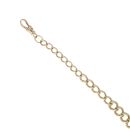 9ct Yellow Gold Graduating Curb T-Bar Bracelet 8.5"