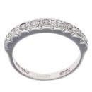 18ct White Gold 0.25ct Brilliant Cut Diamond Half Eternity Ring