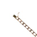 9ct Yellow Gold Square Curb Bracelet 7"