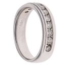 18ct White Gold 0.50ct Brilliant Cut Diamond Half Eternity Ring