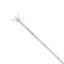 18ct Rose Gold 0.05ct Diamond Tennis Bracelet 6.5"