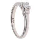 18ct White Gold 0.25ct Princess Cut Diamond Solitaire Ring