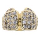 9ct Yellow Gold Cubic Zirconia Boxing Glove Ring